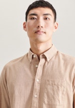 Flanell Casual Hemd in Regular mit Button-Down-Kragen in Braun |  Seidensticker Onlineshop