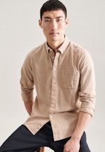 Regular Casual shirt Uni in Brown |  Seidensticker Onlineshop