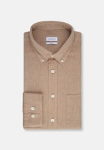 Regular Casual shirt Uni in Brown |  Seidensticker Onlineshop