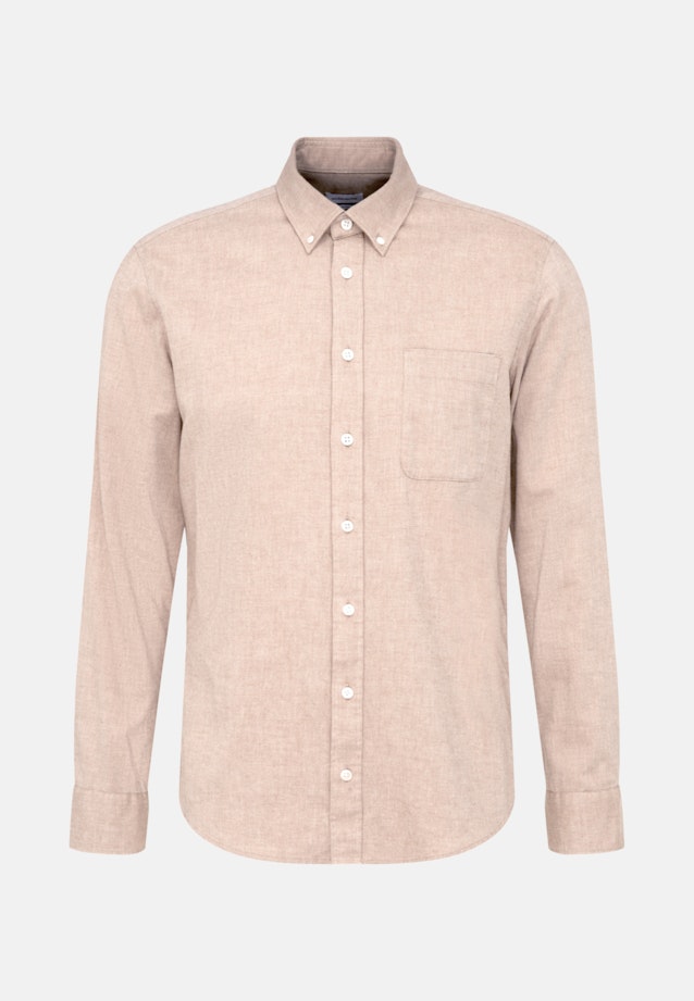 Casual Shirt in Regular with Button-Down-Kraag in Bruin |  Seidensticker Onlineshop
