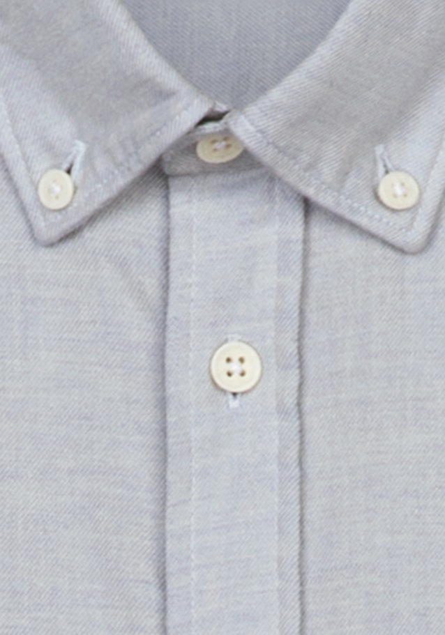 Flanell Casual Hemd in Regular mit Button-Down-Kragen in Hellblau |  Seidensticker Onlineshop