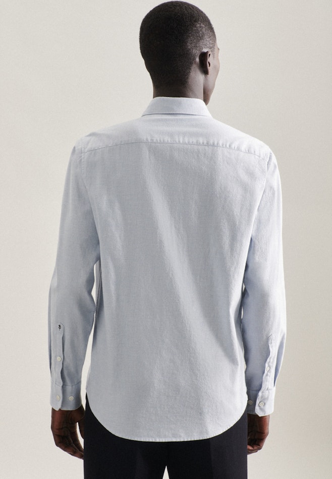 Casual Shirt in Regular with Button-Down-Collar in Light Blue | Seidensticker online shop