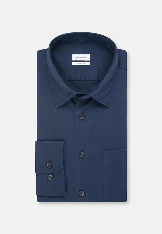 Regular Casual shirt Uni in Dark Blue |  Seidensticker Onlineshop