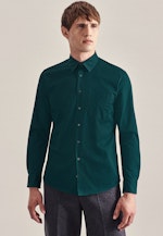 Regular Casual Hemd Uni in Grün |  Seidensticker Onlineshop