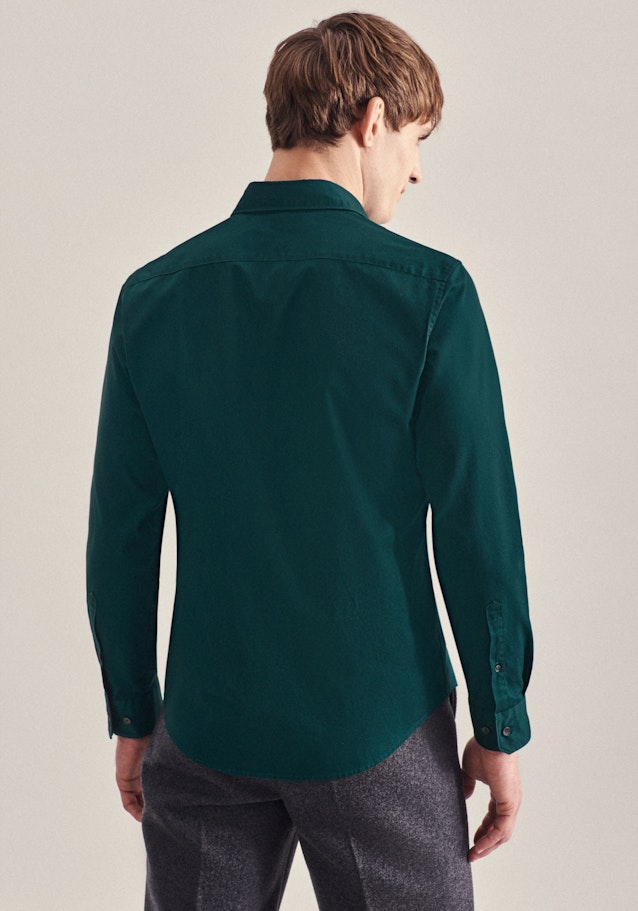 Casual Shirt in Regular with Kent-Collar in Green | Seidensticker Onlineshop