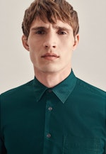 Regular Casual Hemd Uni in Grün |  Seidensticker Onlineshop