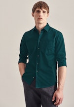 Regular Casual Hemd Uni in Grün |  Seidensticker Onlineshop