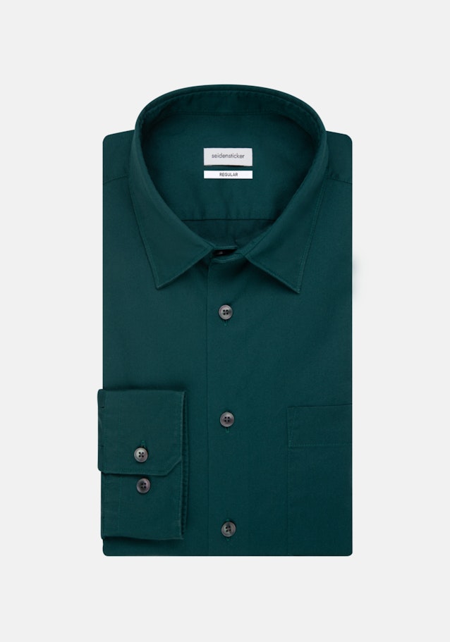 Casual Shirt in Regular with Kentkraag in Groen |  Seidensticker Onlineshop