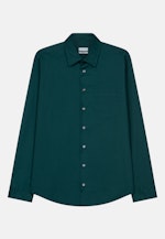 Regular Casual Hemd Uni in Grün |  Seidensticker Onlineshop