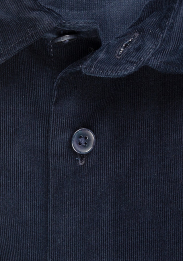 Regular fit Chemise casual Uni in Bleu Foncé |  Seidensticker Onlineshop