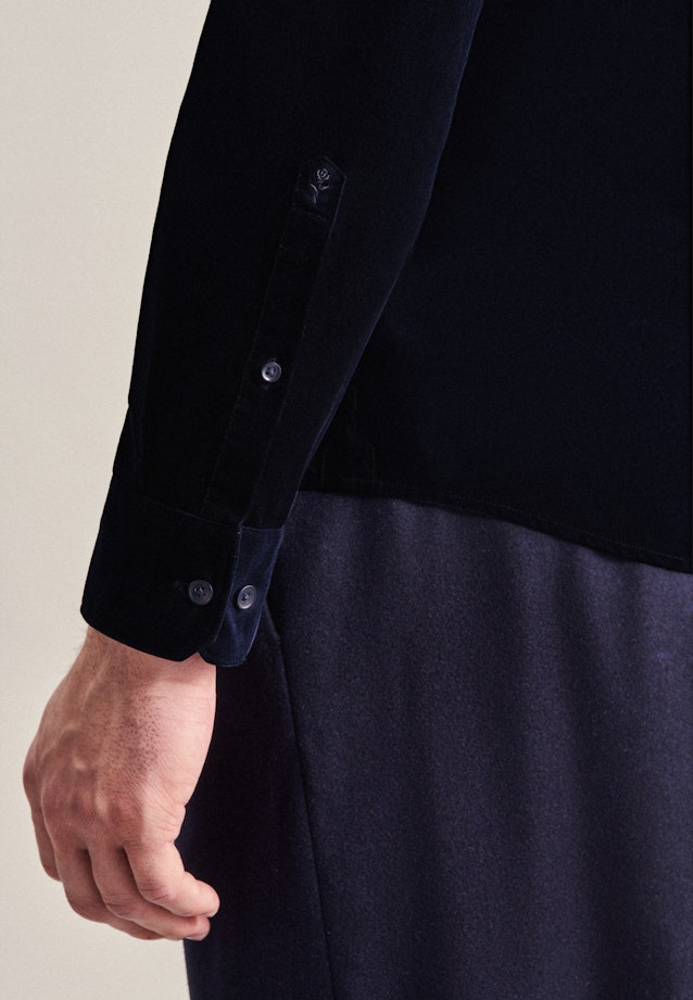 Regular Casual Hemd Uni in Dunkelblau |  Seidensticker Onlineshop