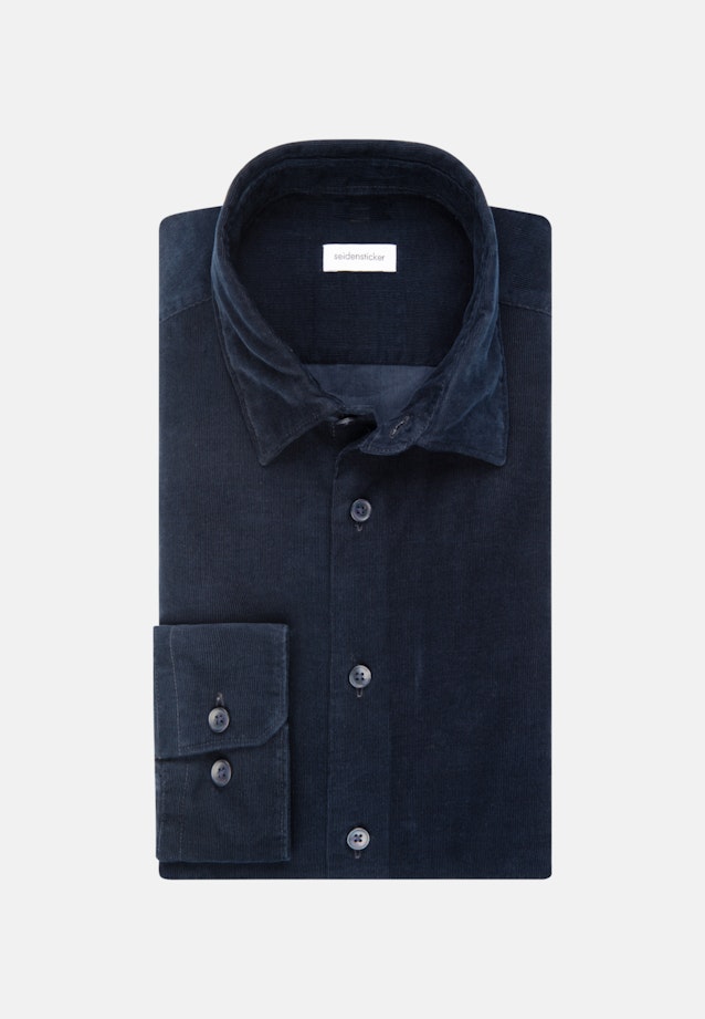 Regular fit Chemise casual Uni in Bleu Foncé |  Seidensticker Onlineshop