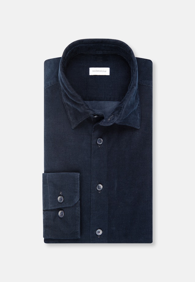 Regular Casual Hemd Uni in Dunkelblau |  Seidensticker Onlineshop