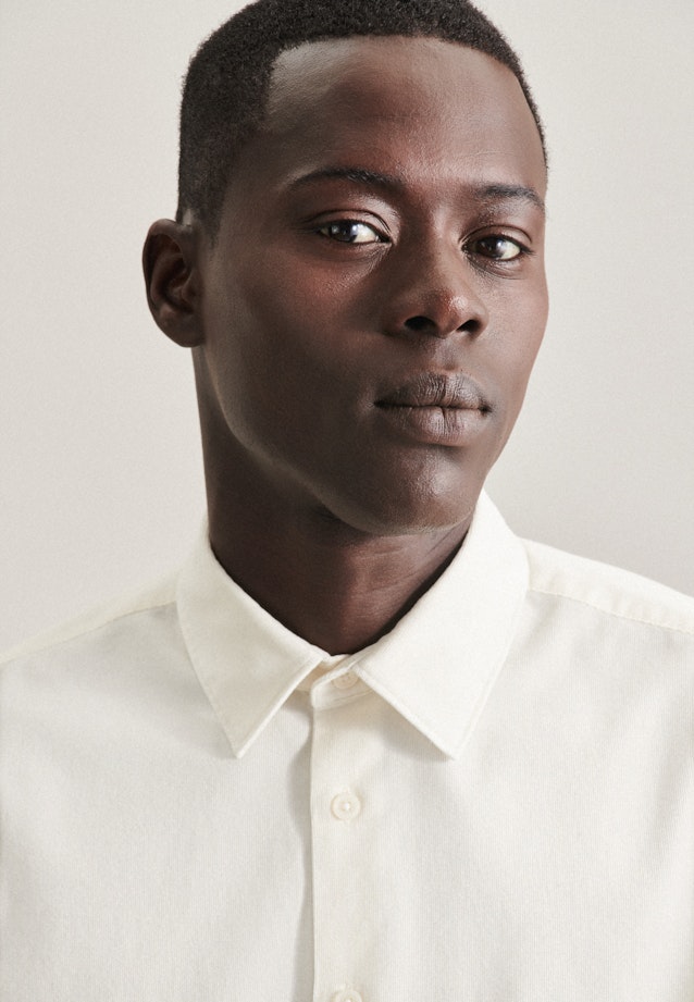 Regular Casual shirt Uni in Ecru |  Seidensticker Onlineshop