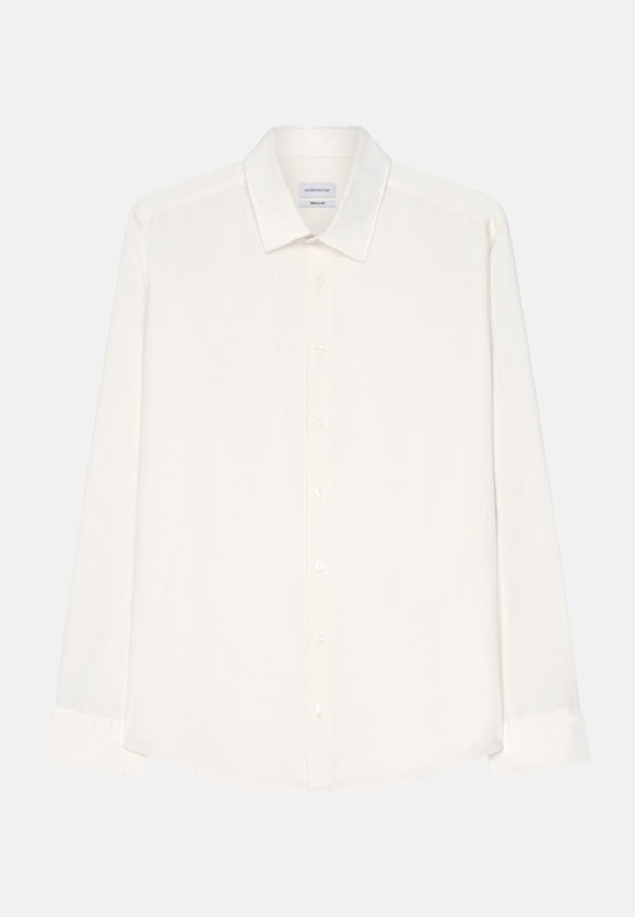 Regular Casual shirt Uni in Ecru |  Seidensticker Onlineshop