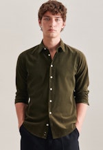 Casual Shirt in Regular fit with Kent-Collar in Green |  Seidensticker Onlineshop