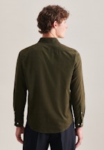 Casual Shirt in Regular fit with Kent-Collar in Green |  Seidensticker Onlineshop