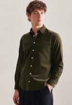 Casual Shirt in Regular fit with Kent-Collar in Green |  Seidensticker Onlineshop