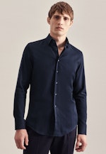 Slim Business Hemd Streifen in Dunkelblau |  Seidensticker Onlineshop