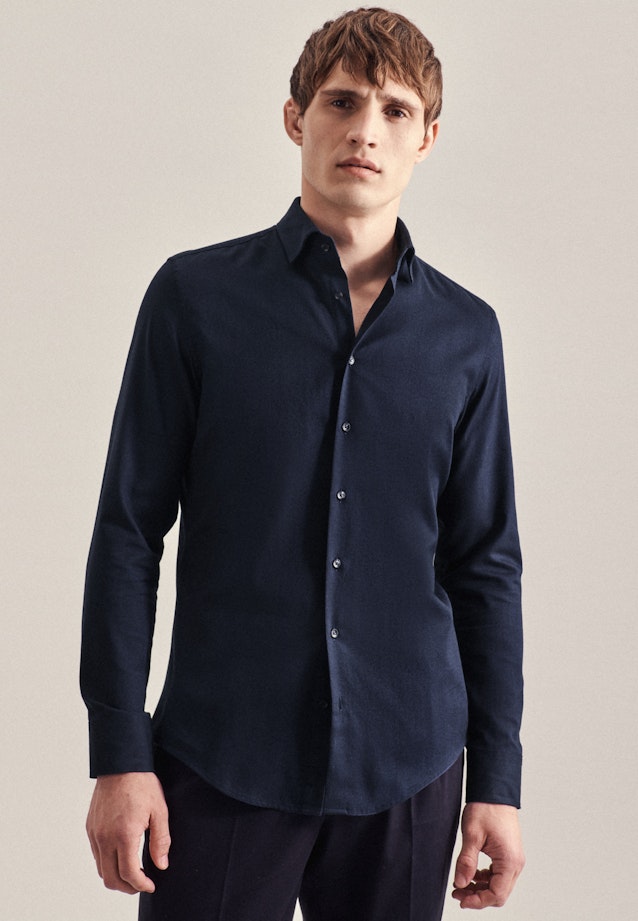 Slim Chemise d'affaires rayures in Bleu Foncé |  Seidensticker Onlineshop