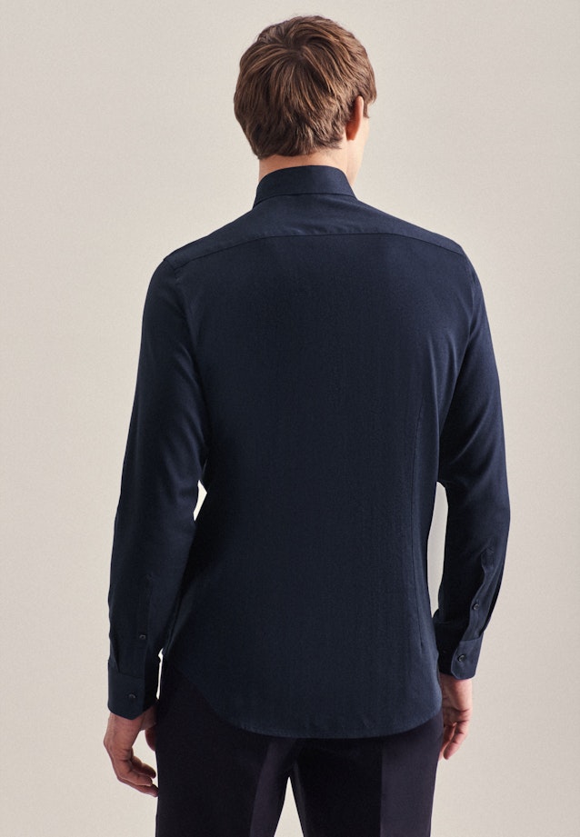 Slim Business Hemd Streifen in Dunkelblau |  Seidensticker Onlineshop