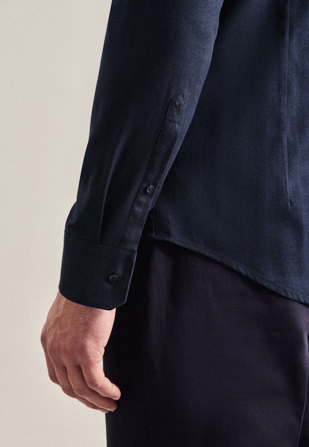 Slim Business Hemd Streifen in Dunkelblau |  Seidensticker Onlineshop