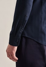 Slim Business Hemd Streifen in Dunkelblau |  Seidensticker Onlineshop