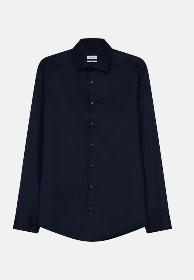 Slim Business Hemd Streifen in Dunkelblau |  Seidensticker Onlineshop