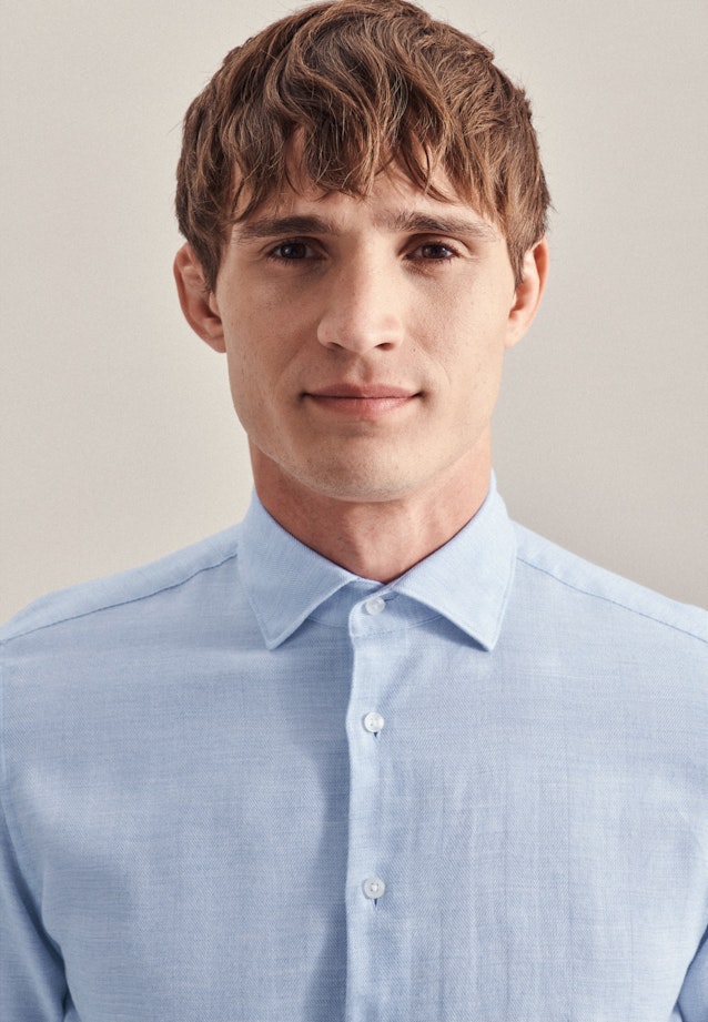 Slim Chemise d'affaires rayures in Bleu Clair |  Seidensticker Onlineshop