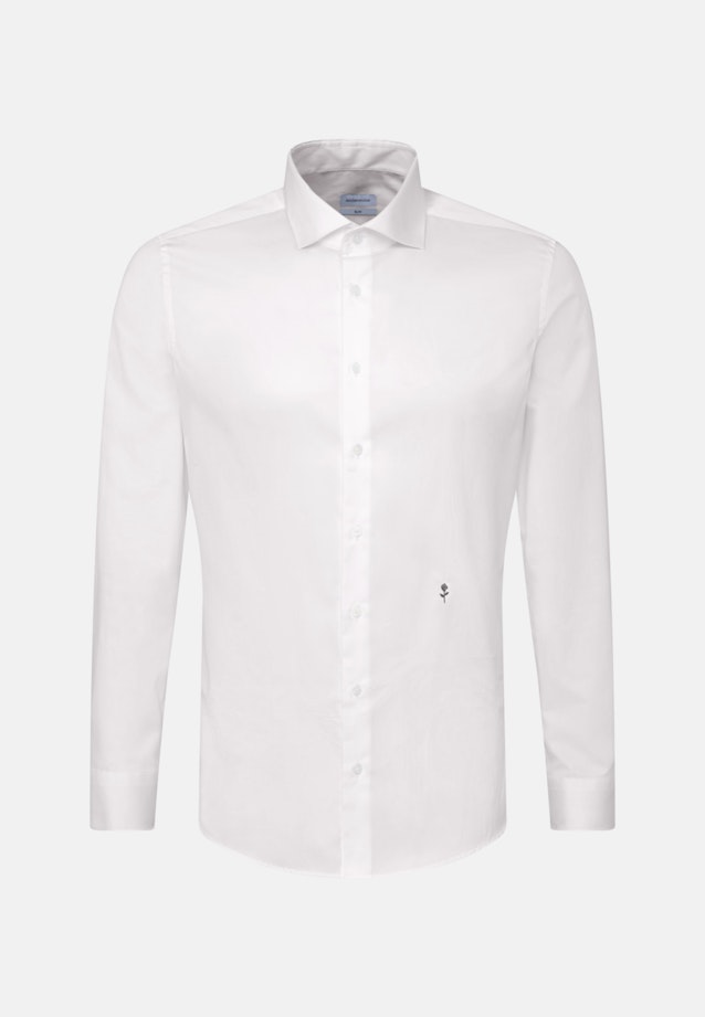 Slim Business Hemd Uni in Weiß |  Seidensticker Onlineshop