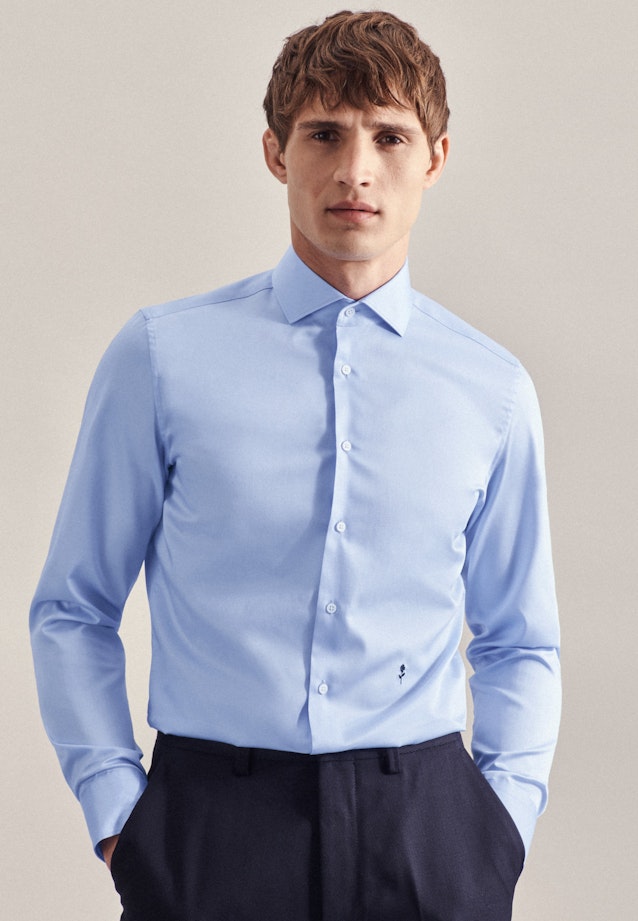 Slim Chemise Business Uni in Bleu Clair |  Seidensticker Onlineshop