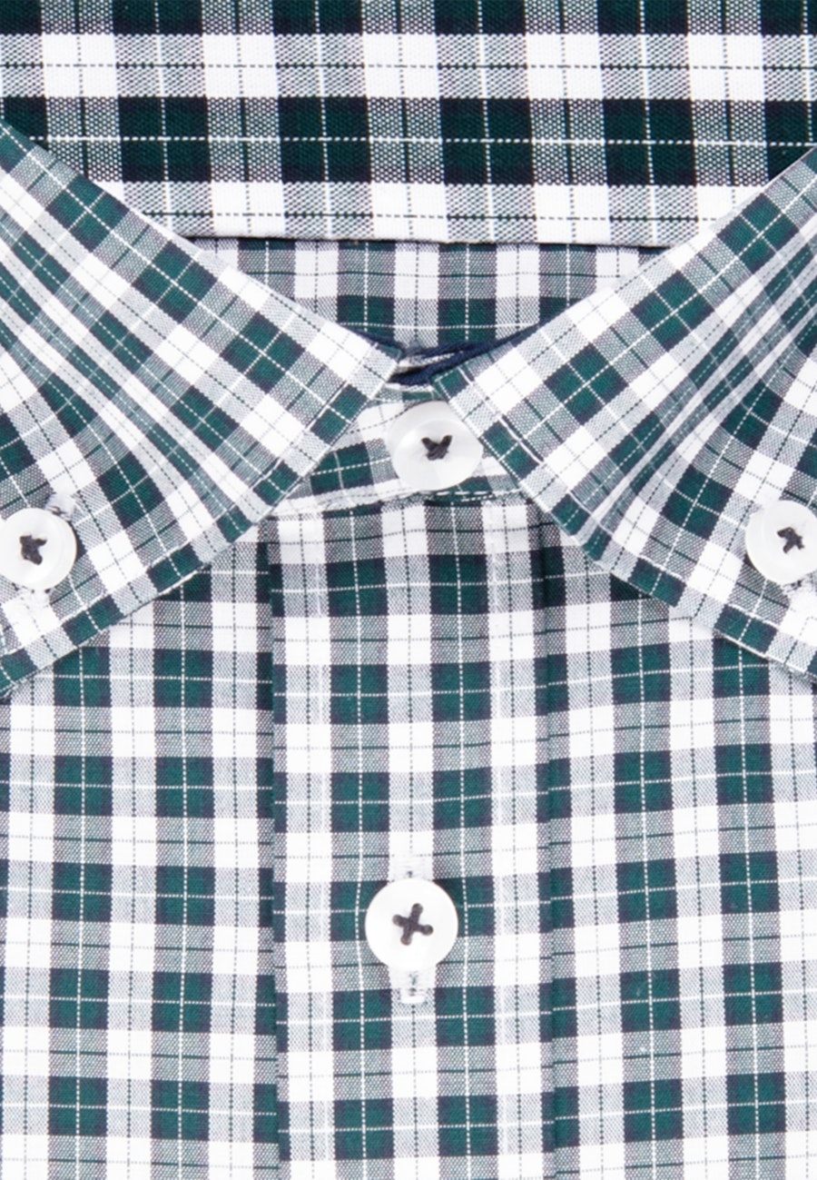 Bügelfreies Popeline Business Hemd in Slim mit Button-Down-Kragen in Grün |  Seidensticker Onlineshop