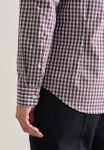 Non-iron Poplin Business Shirt in Slim with Button-Down-Collar in Red |  Seidensticker Onlineshop