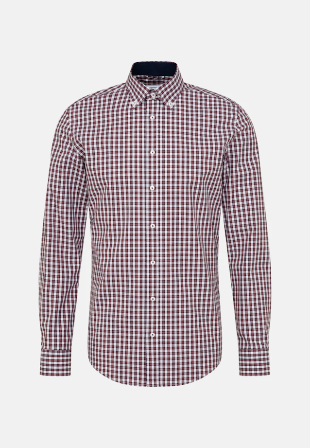 Slim Business shirt Check in Red |  Seidensticker Onlineshop