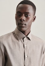 Shaped Business Hemd Streifen in Braun |  Seidensticker Onlineshop