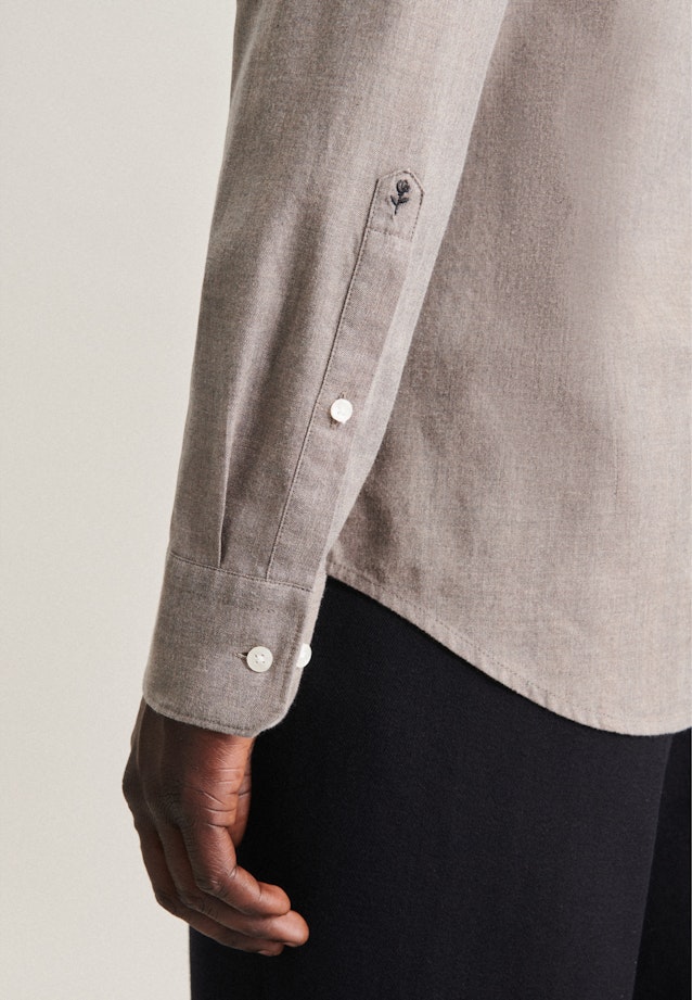 Shaped Business Hemd Streifen in Braun |  Seidensticker Onlineshop