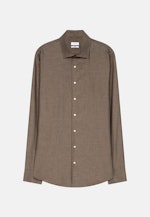 Shaped Business Hemd Streifen in Braun |  Seidensticker Onlineshop