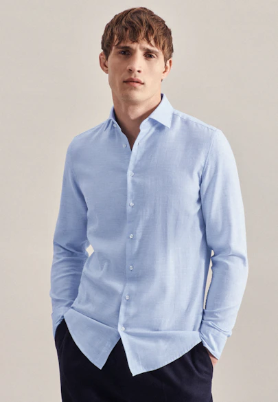 Shaped Business shirt Stripe in Light Blue |  Seidensticker Onlineshop