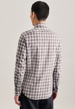 Slim Business shirt Check in Brown |  Seidensticker Onlineshop