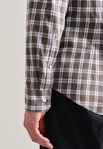Slim Business shirt Check in Brown |  Seidensticker Onlineshop