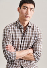 Slim Business shirt Check in Brown |  Seidensticker Onlineshop
