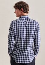 Slim Business shirt Check in Dark Blue |  Seidensticker Onlineshop