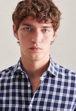 Slim Business shirt Check in Dark Blue |  Seidensticker Onlineshop