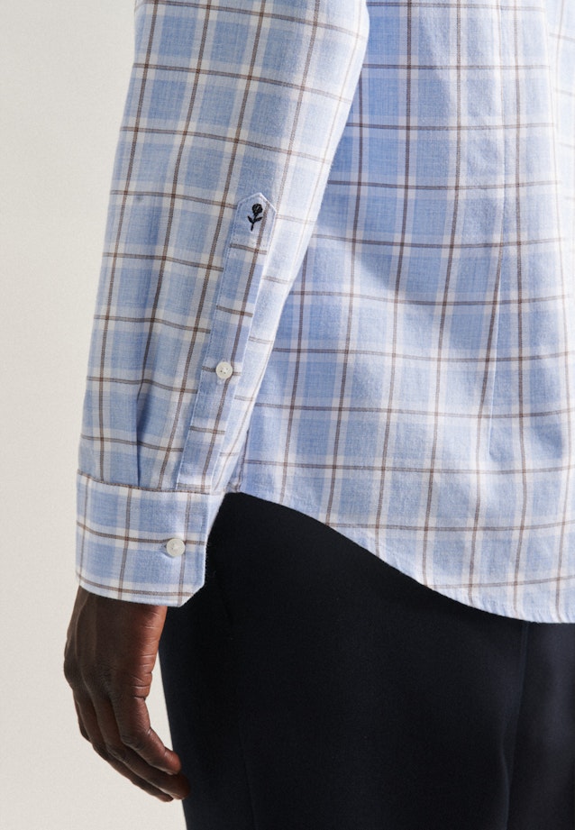 Slim Business Hemd Karo in Hellblau |  Seidensticker Onlineshop