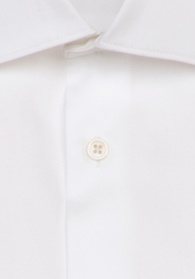 Easy-iron Satin Business Shirt in Slim with Kent-Collar and extra long sleeve in White |  Seidensticker Onlineshop