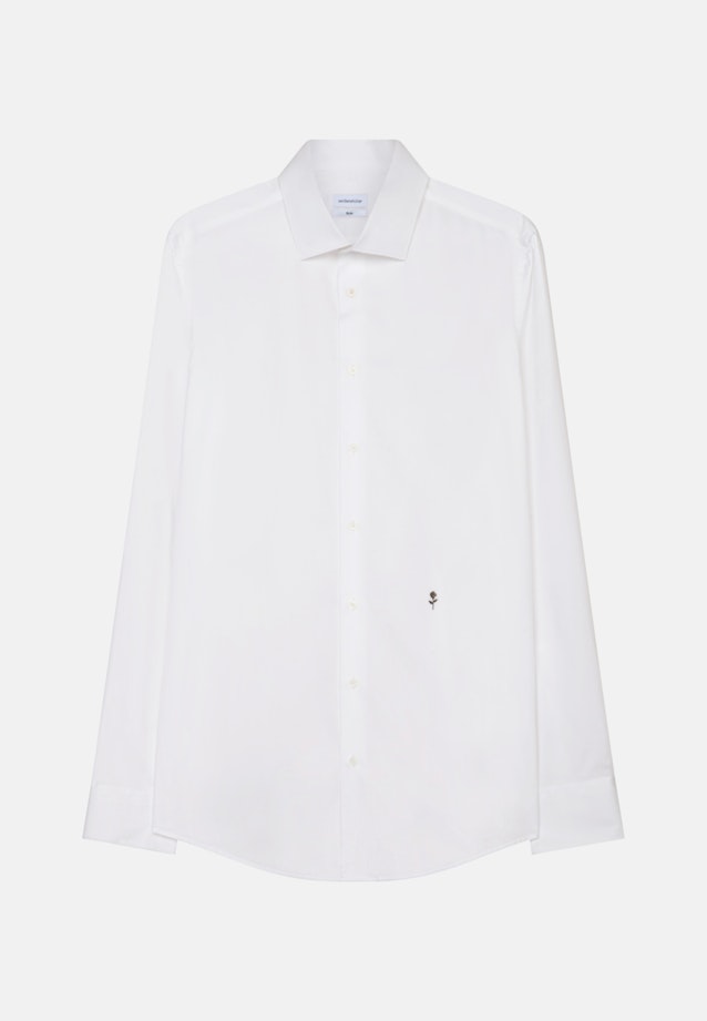 Slim Business Hemd Uni in Weiß |  Seidensticker Onlineshop