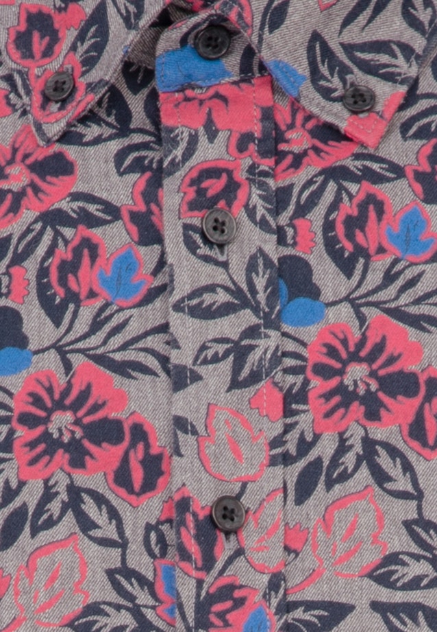 Slim Business Hemd Druck in Grau |  Seidensticker Onlineshop