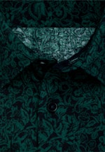 Regular Casual shirt Print in Green |  Seidensticker Onlineshop