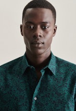 Regular Casual shirt Print in Green |  Seidensticker Onlineshop