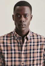 Regular Casual Hemd Karo in Braun |  Seidensticker Onlineshop